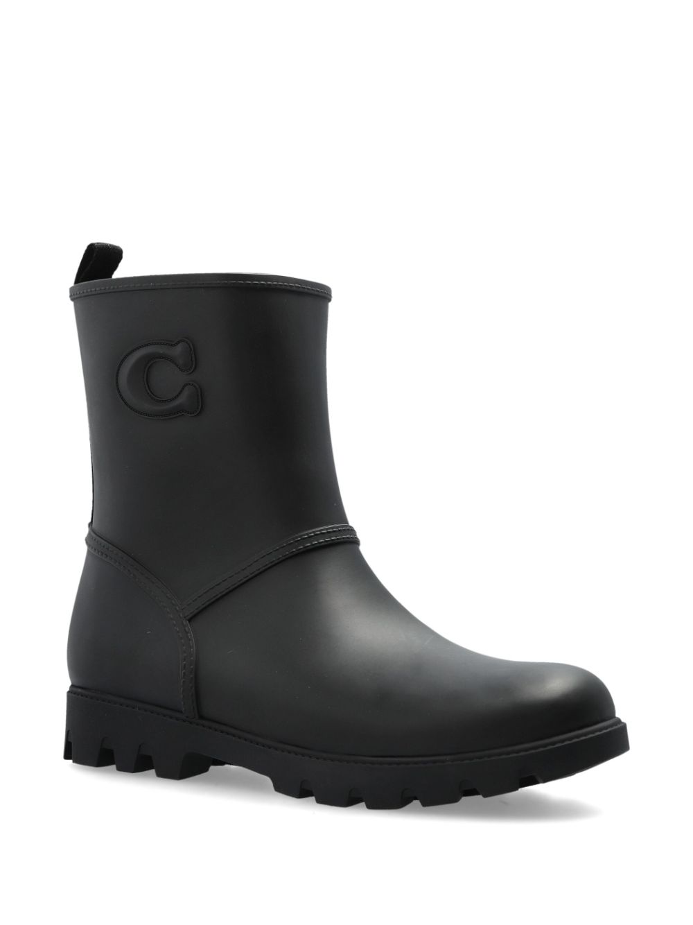 Coach logo-embossed boots Zwart