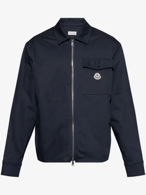 Moncler gabardine shirt jacket