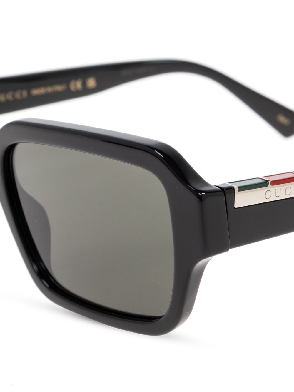 Gucci Eyewear logo-engraved sunglasses - Zwart