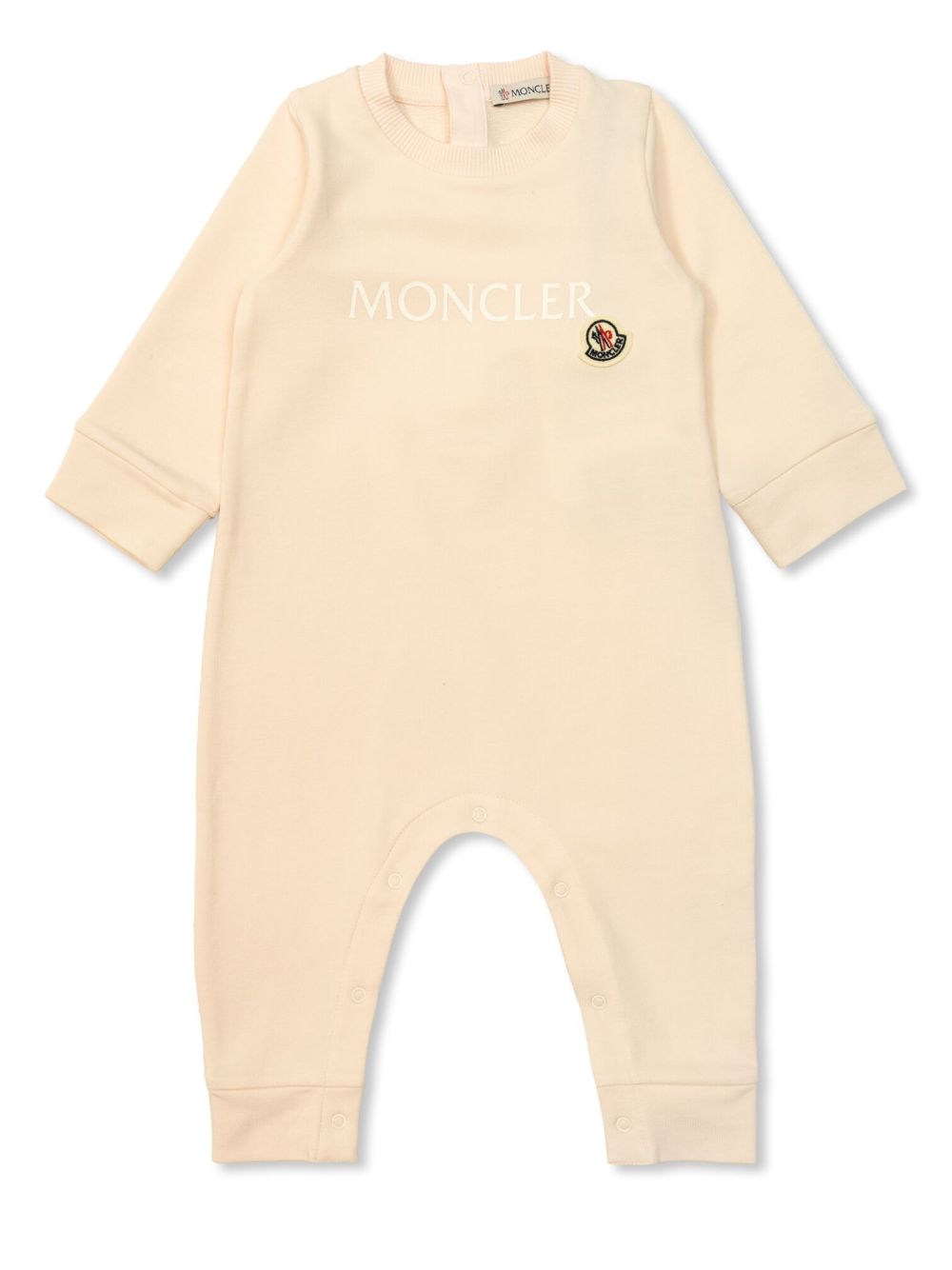 Moncler Enfant logo-print romper - Pink