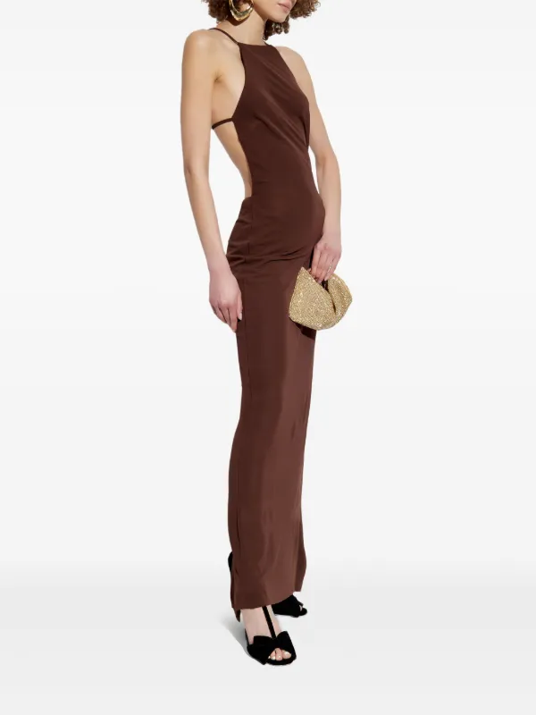 knee length dresses for ladies Slim-Fit Maxi Dress With Slit main image 1