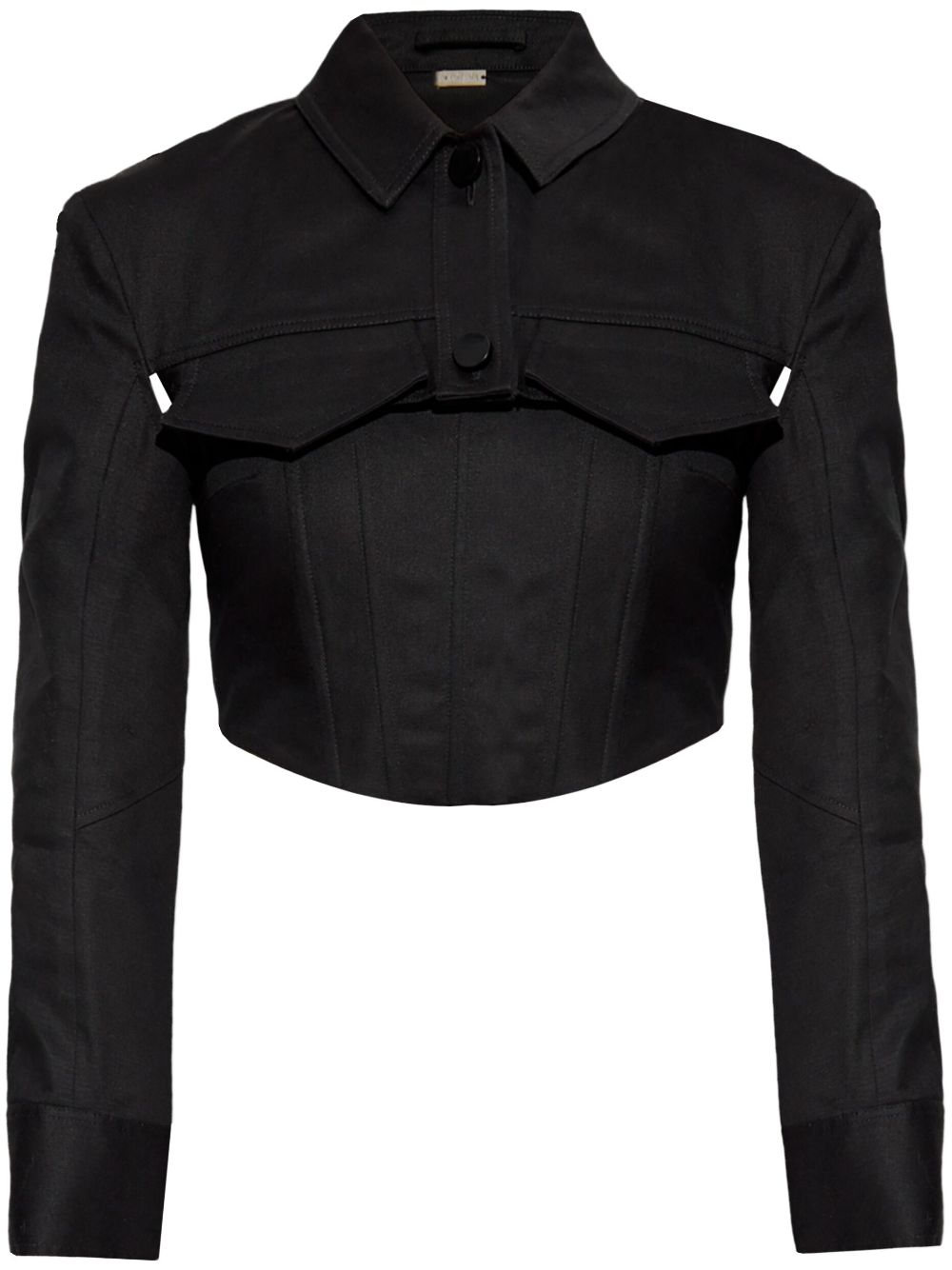 Cult Gaia Uitgesneden blouse Zwart