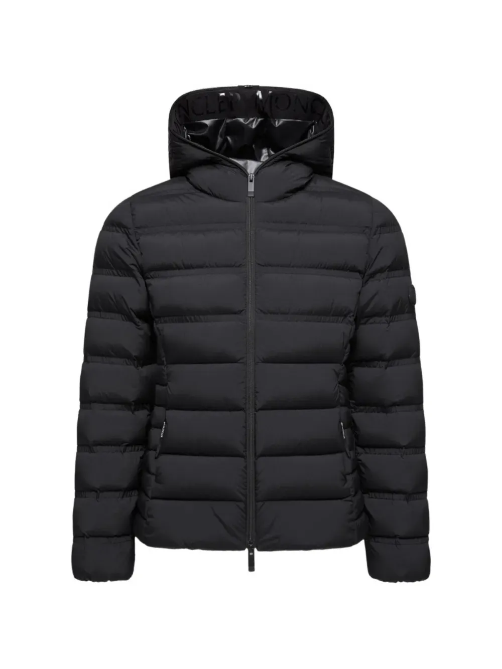 Moncler Hooded Quilted Jacket | Black | FARFETCH
