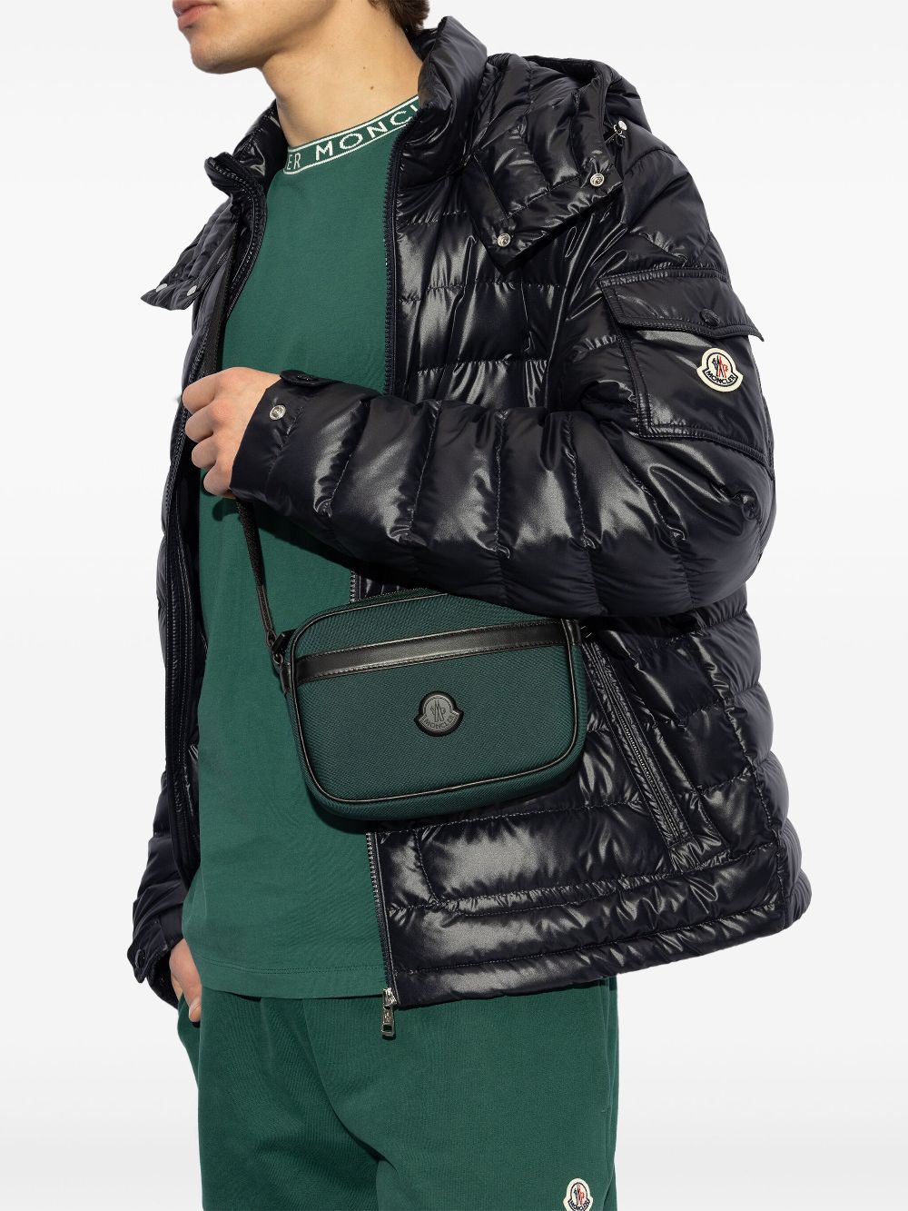 Moncler Pierrick messenger bag - Green