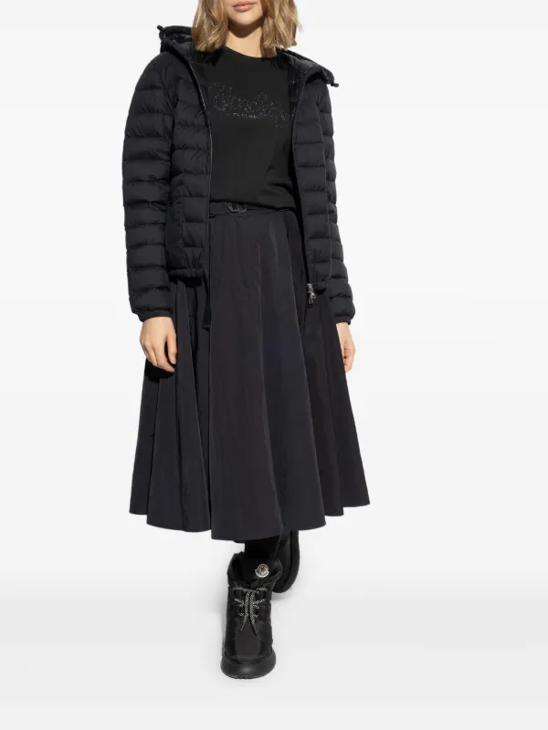 Moncler Hede フーデッド ダウンジャケット | ブラック