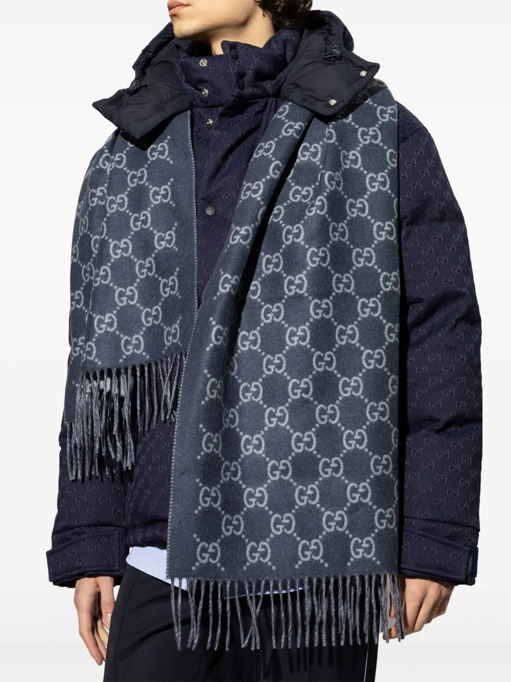 Gucci GG kasjmier sjaal Blauw