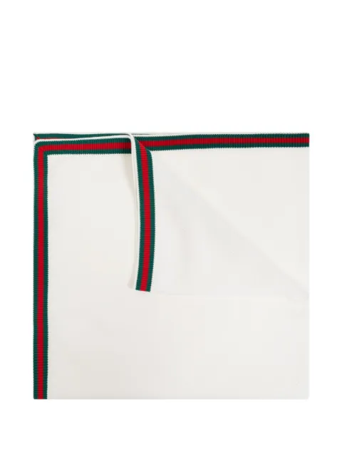 Gucci Kids web stripe blanket