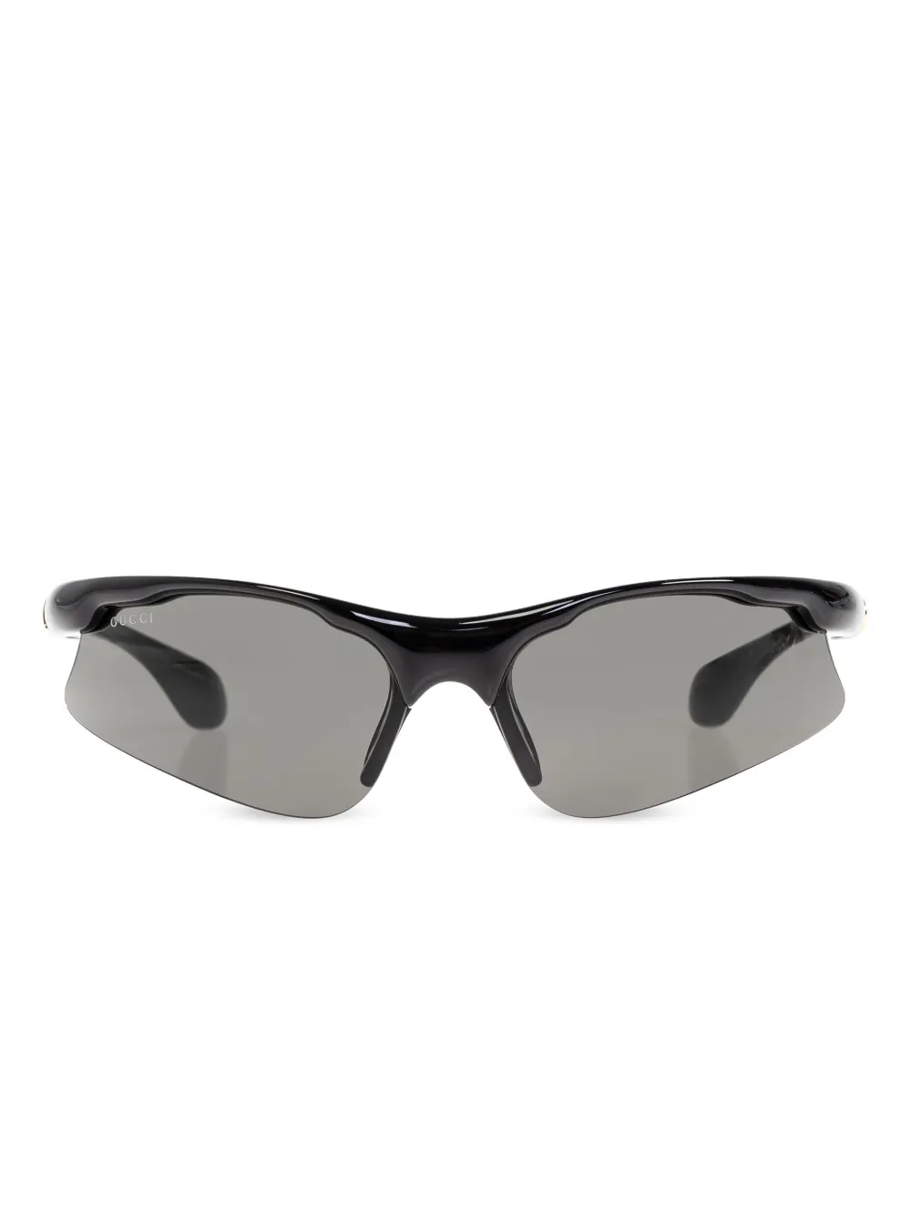 Gucci Eyewear ロゴ サングラス - ブラック Gucci Eyewear ロゴ サングラス - ブラック