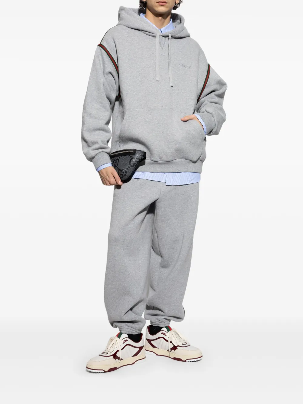 Gucci cotton track pants - Grijs