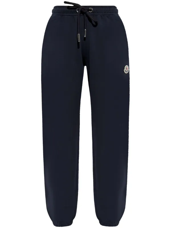 Moncler logo-patch Track Pants Blue FARFETCH IN