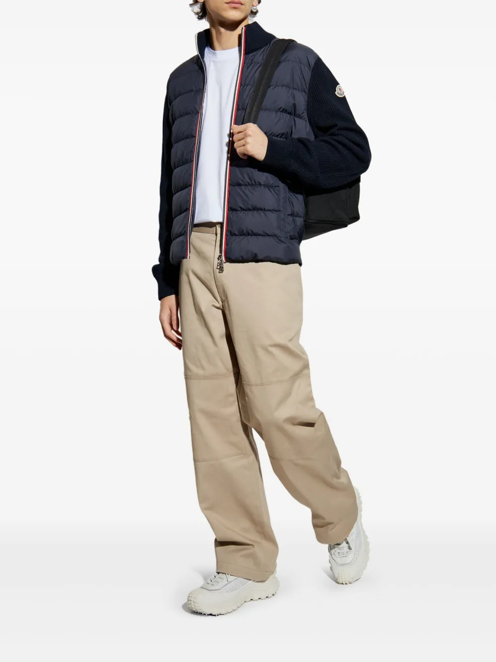 Moncler logo-patch T-shirt - Wit