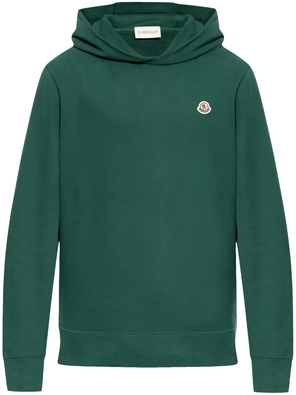 Moncler Hoodie met logopatch Groen
