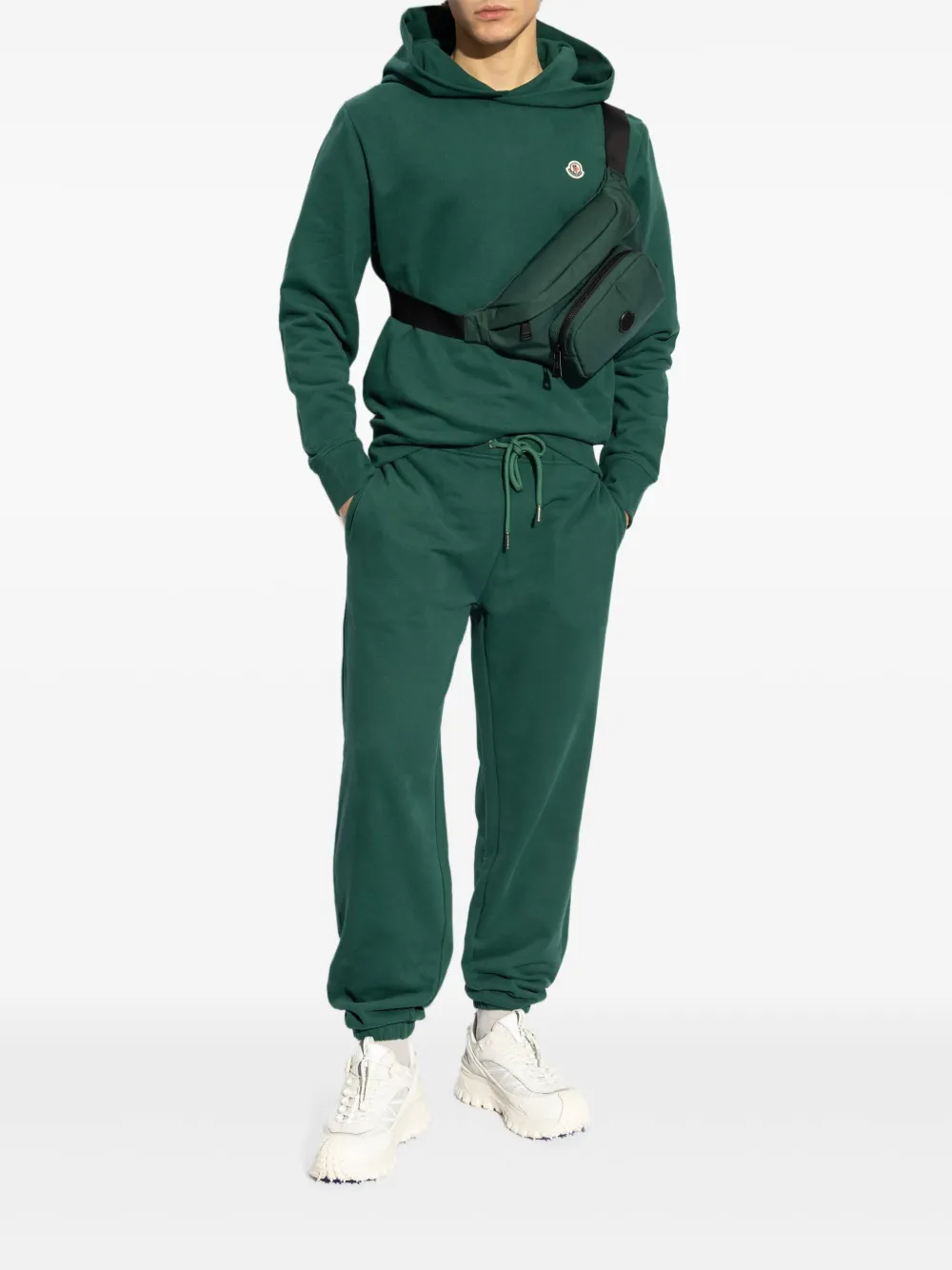 Moncler logo-patch cotton hoodie | Hoodies | Image 2