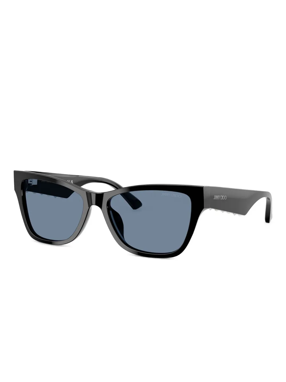 Jimmy Choo Eyewear Zonnebril met cat-eye montuur - Zwart