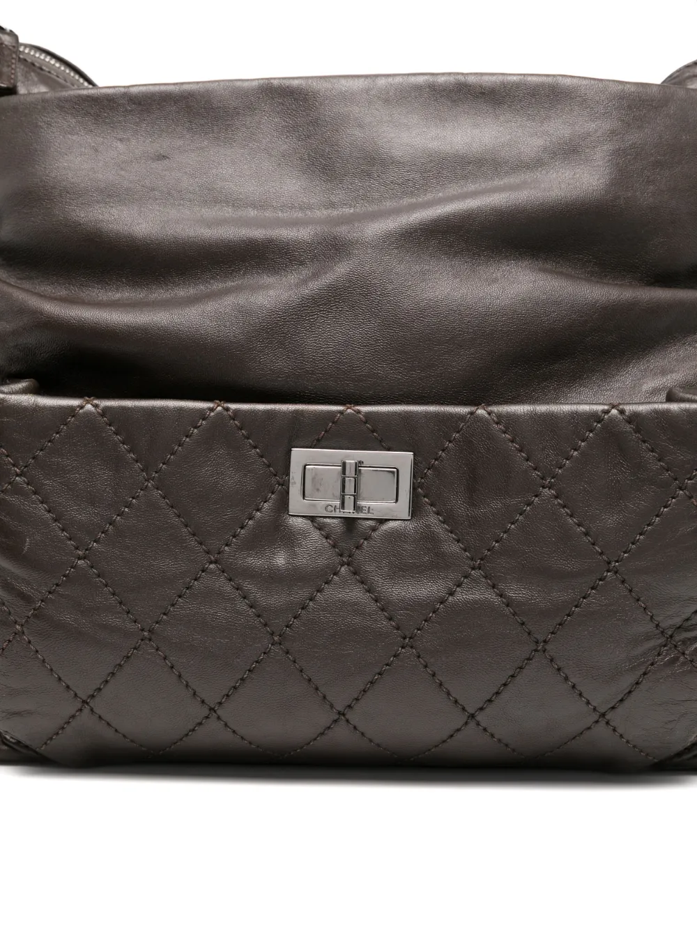 CHANEL 2006-2008 LEATHER TOTE BAG