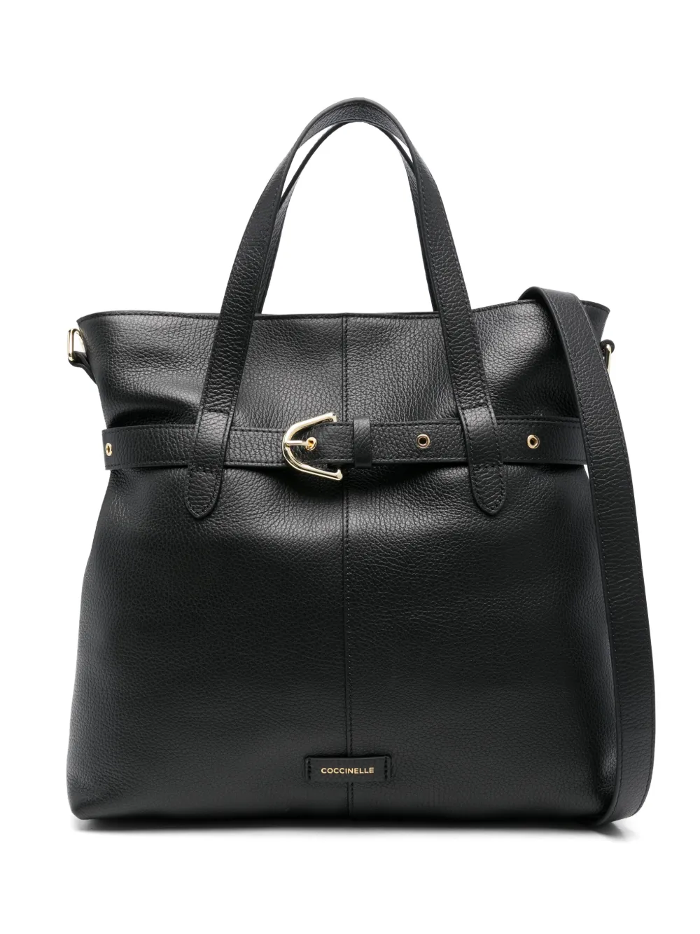 belted tote bag