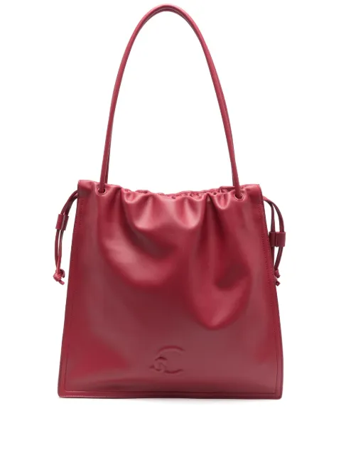 Coccinelle tote con logo en relieve