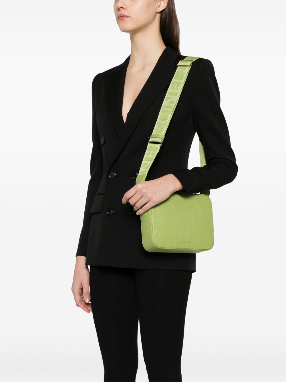 Coccinelle Leren crossbodytas - Groen