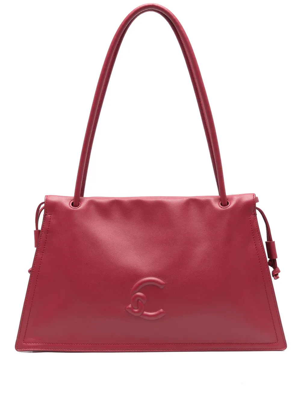 logo-embossed tote bag