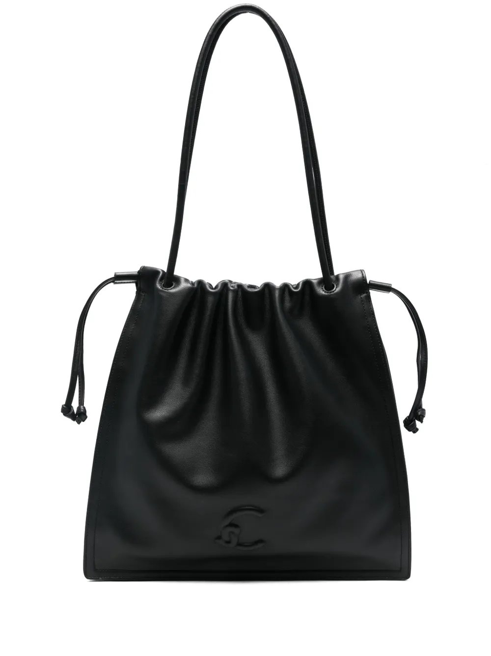 logo-embossed tote bag