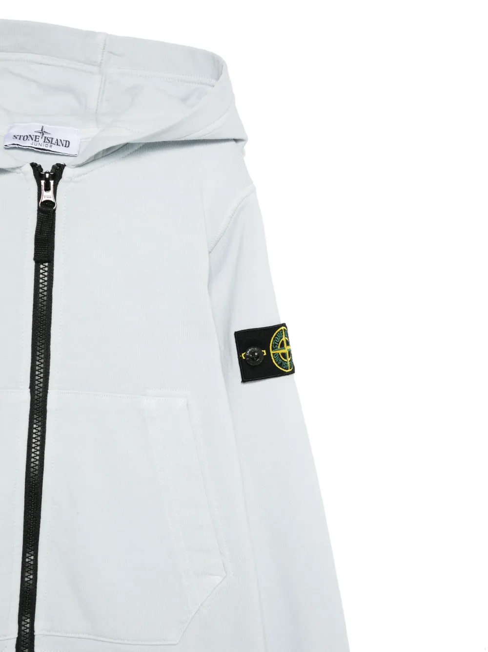 Stone Island Junior Hoodie met Compass-logopatch Blauw
