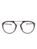 TAG Heuer pilot-frame glasses - Red
