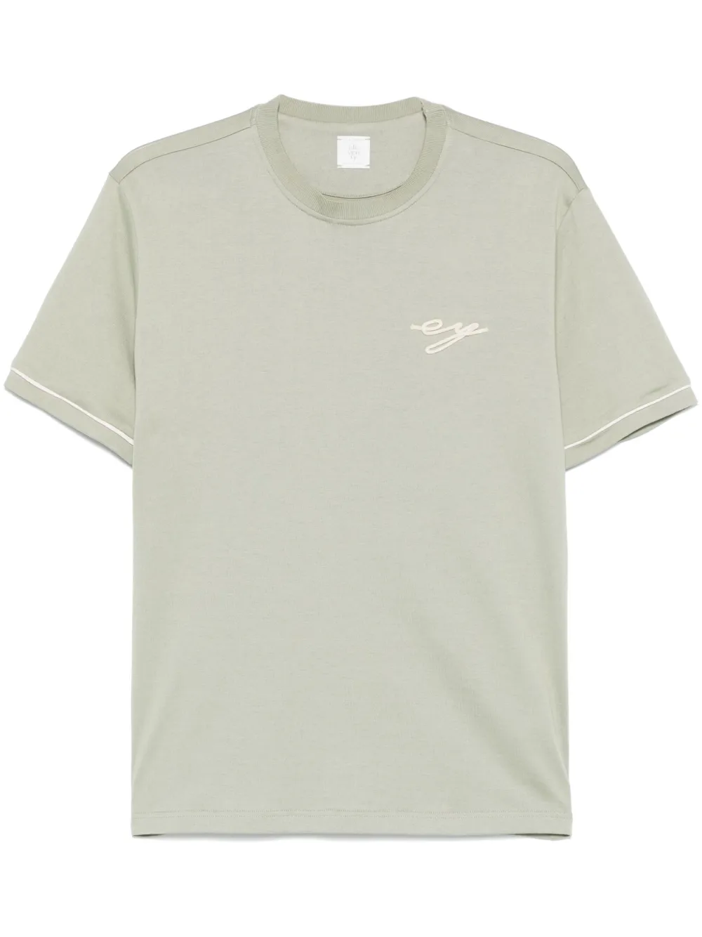 logo-embroidered T-shirt
