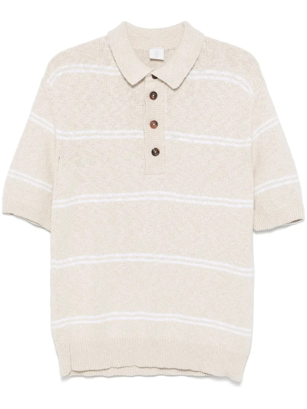 Eleventy playera tipo polo con rayas estampadas | neutro | Image 1