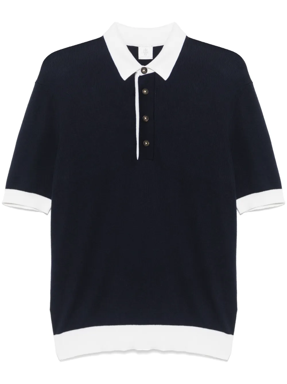 Eleventy ribbed polo shirt | Blue | Image 1