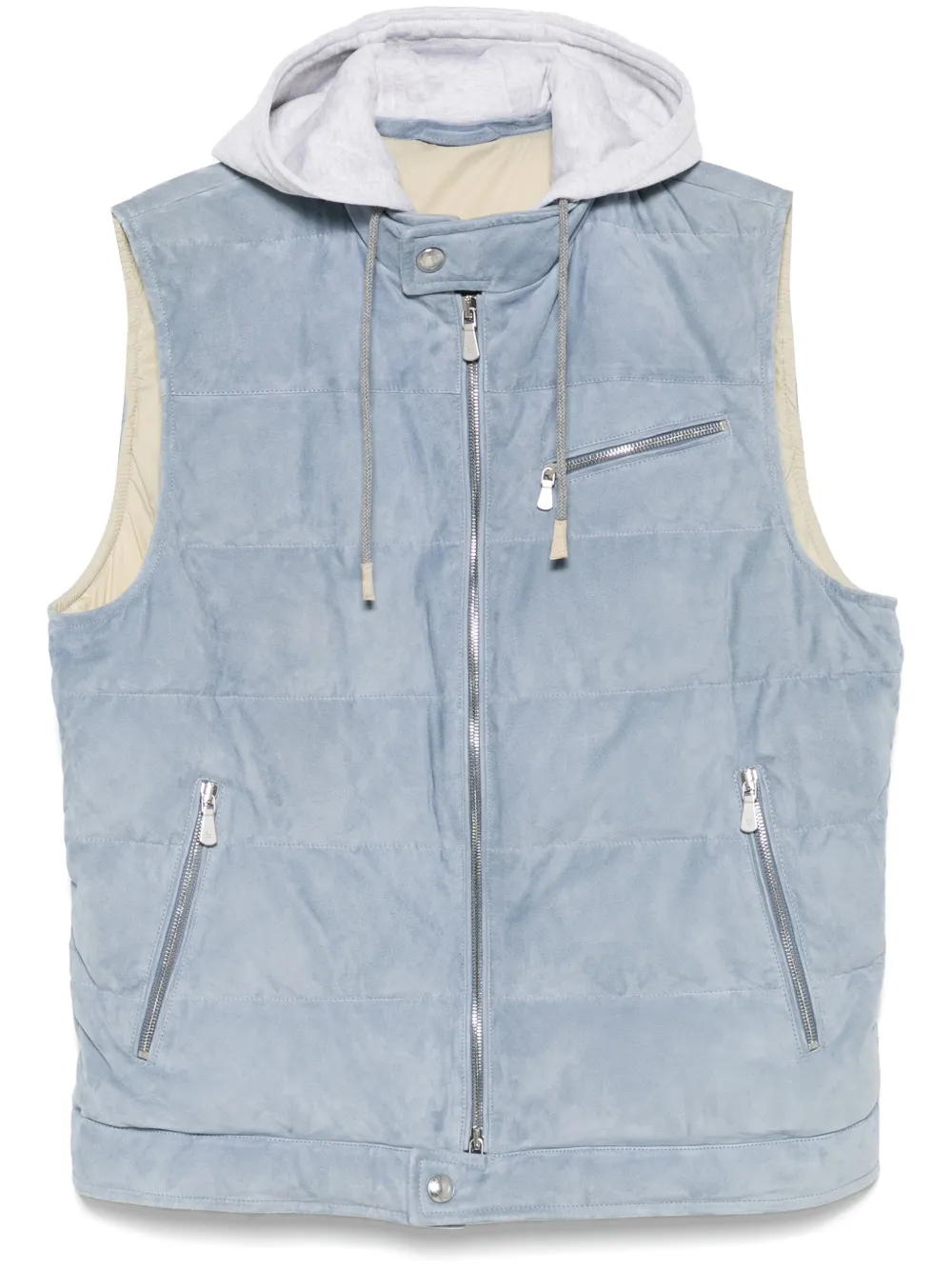 Eleventy Weste aus Wildleder | Blau | Image 1