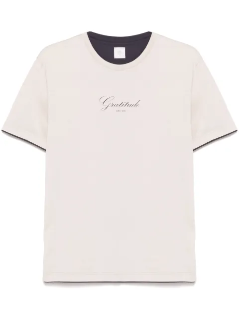 Eleventy text-print T-shirt