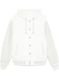 Eleventy hooded bomber jacket - White