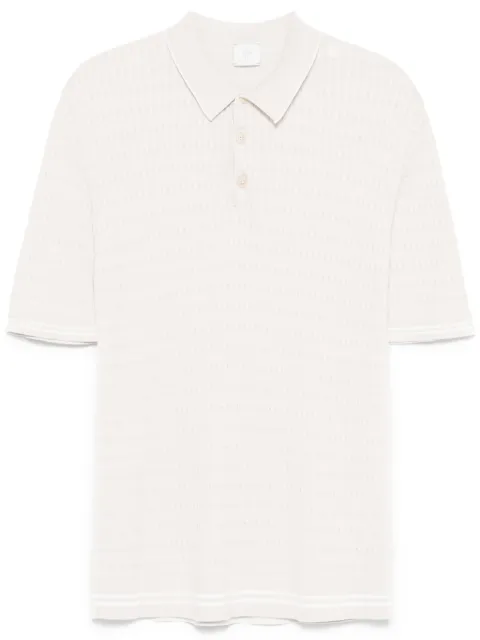 Eleventy polo en maille torsadée