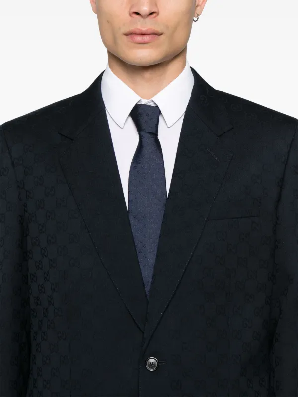 Gucci GG Wool Jacquard Suit | Blue | FARFETCH Gucci GG Wool Jacquard Suit | Blue | FARFETCH