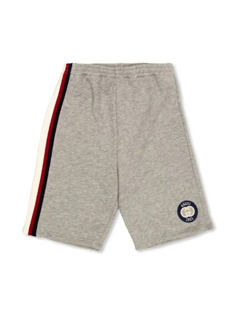 Gucci Kids Inlerlocking G-embroidered shorts