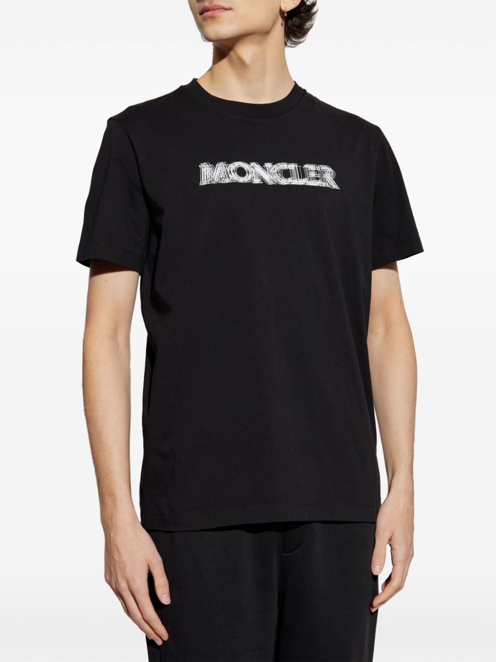 MONCLER 模糊LOGO棉T恤 