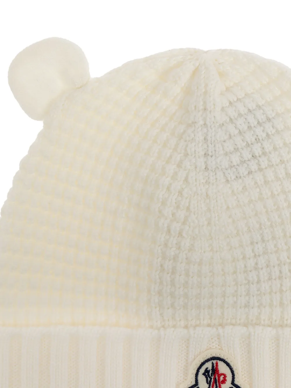 Moncler Enfant Muts met logopatch Wit