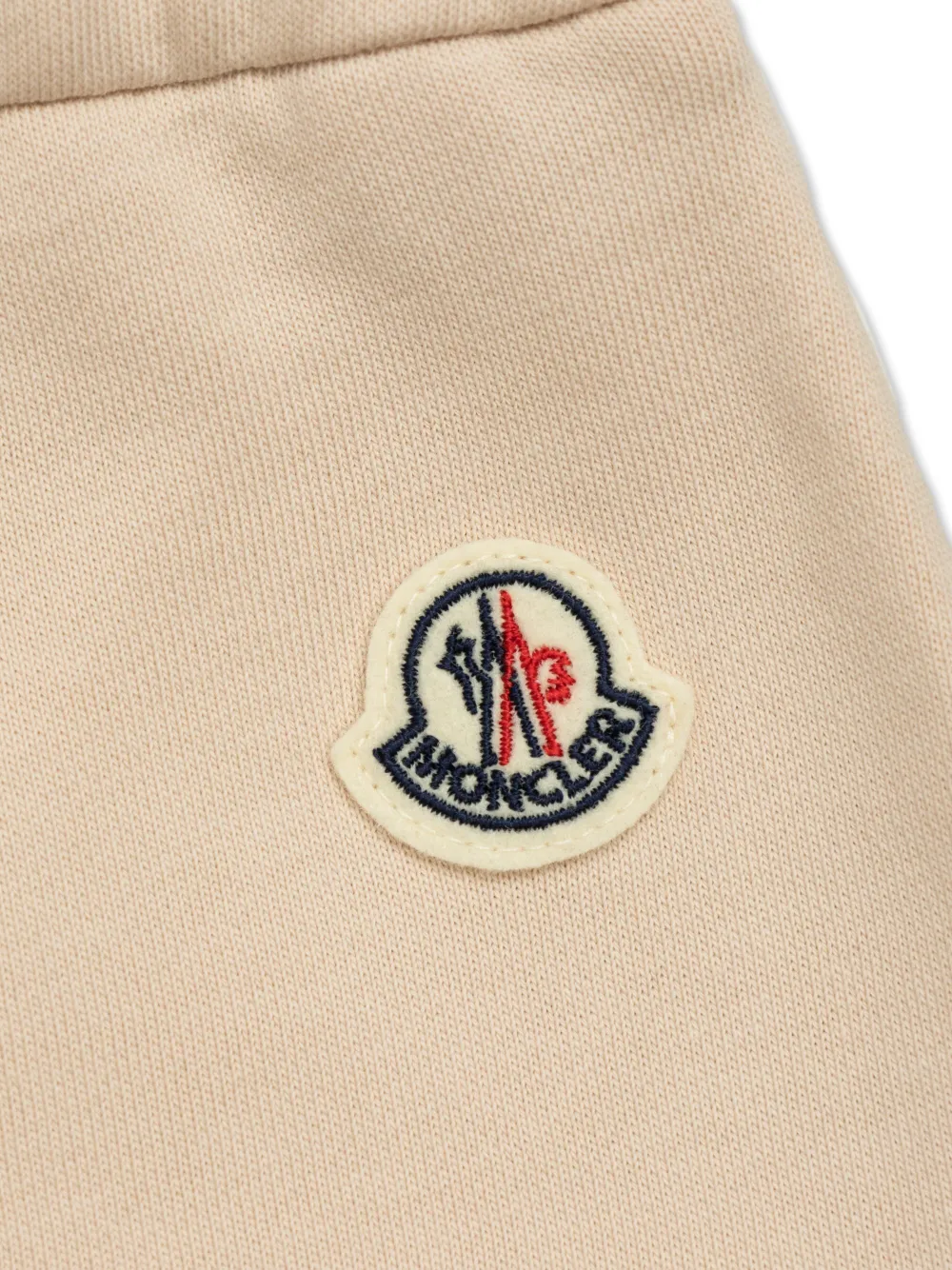 Moncler Enfant Trainingsbroek met logopatch Beige