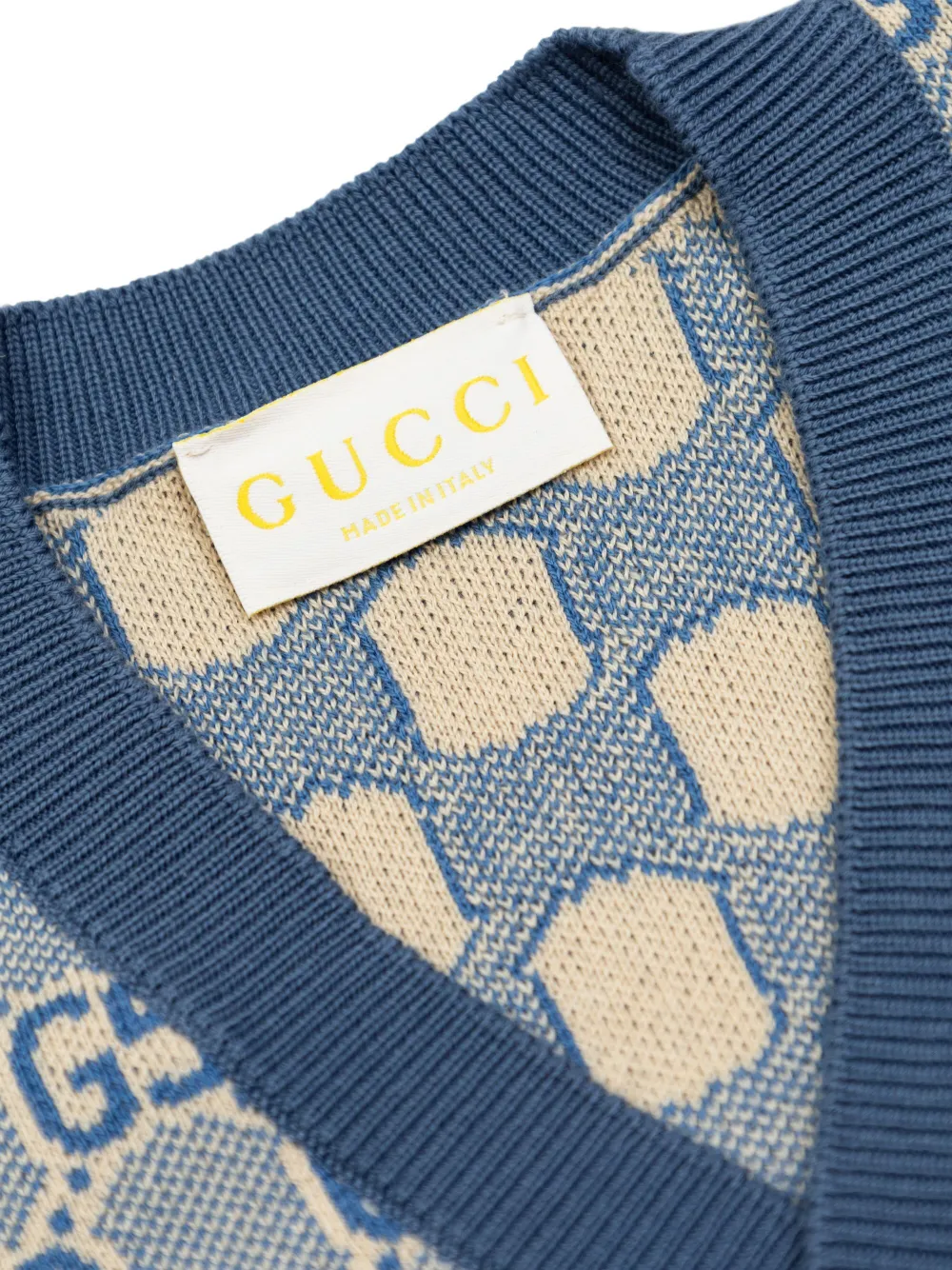 Gucci Kids Katoenen vest Blauw