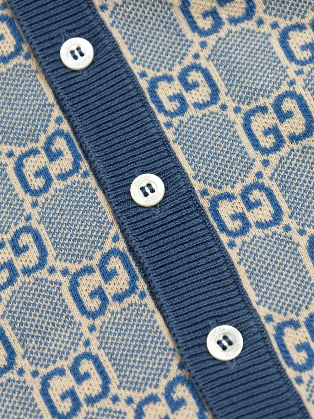Gucci Kids Katoenen vest Blauw