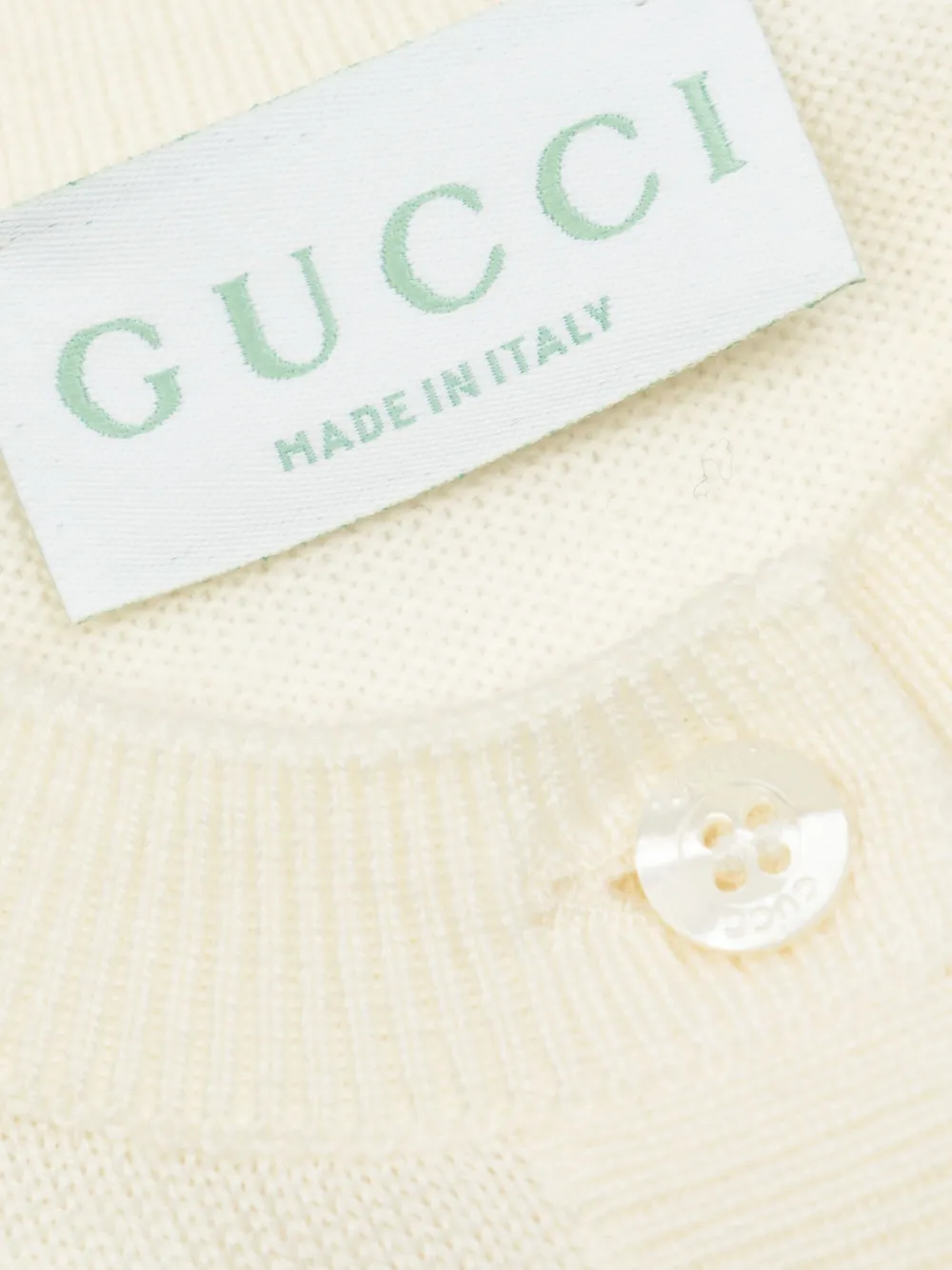 Gucci Kids Wollen vest Wit
