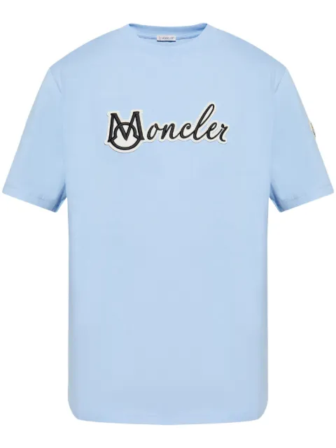 Moncler t-shirt med logotypmärke