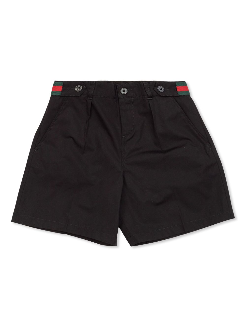 Gucci Kids cotton poplin shorts - Black