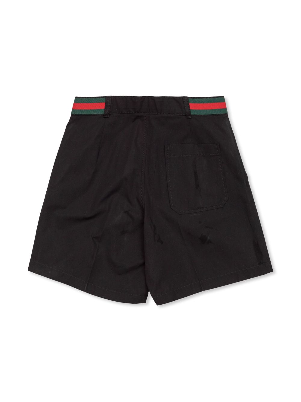 Gucci Kids cotton poplin shorts - Black