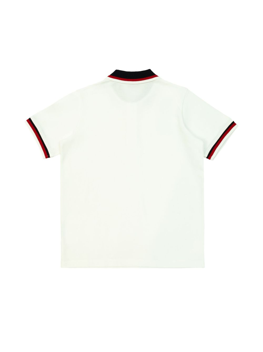 Moncler Enfant logo-patch polo shirt - White