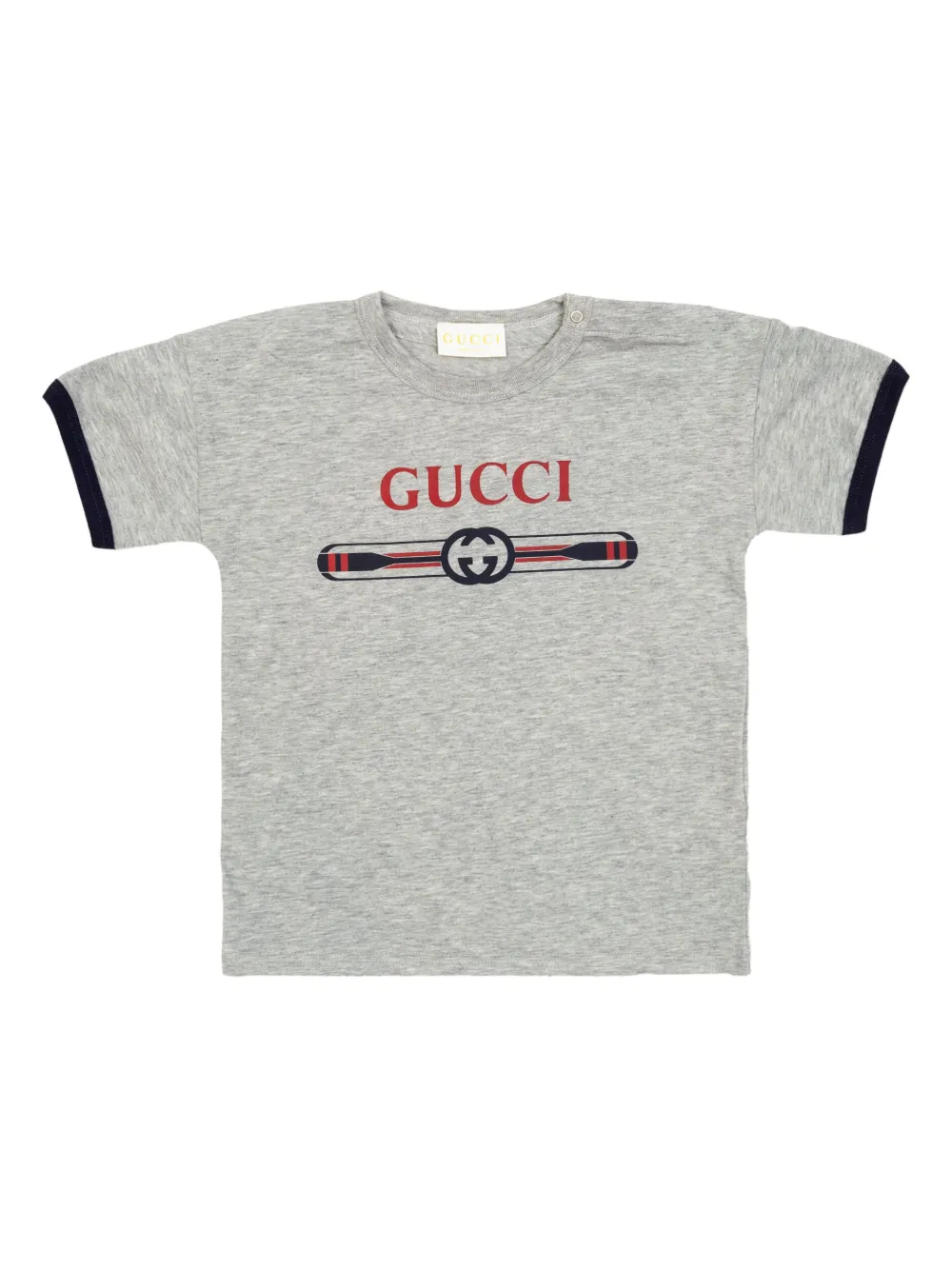 Gucci Kids T-shirt met logoprint Grijs