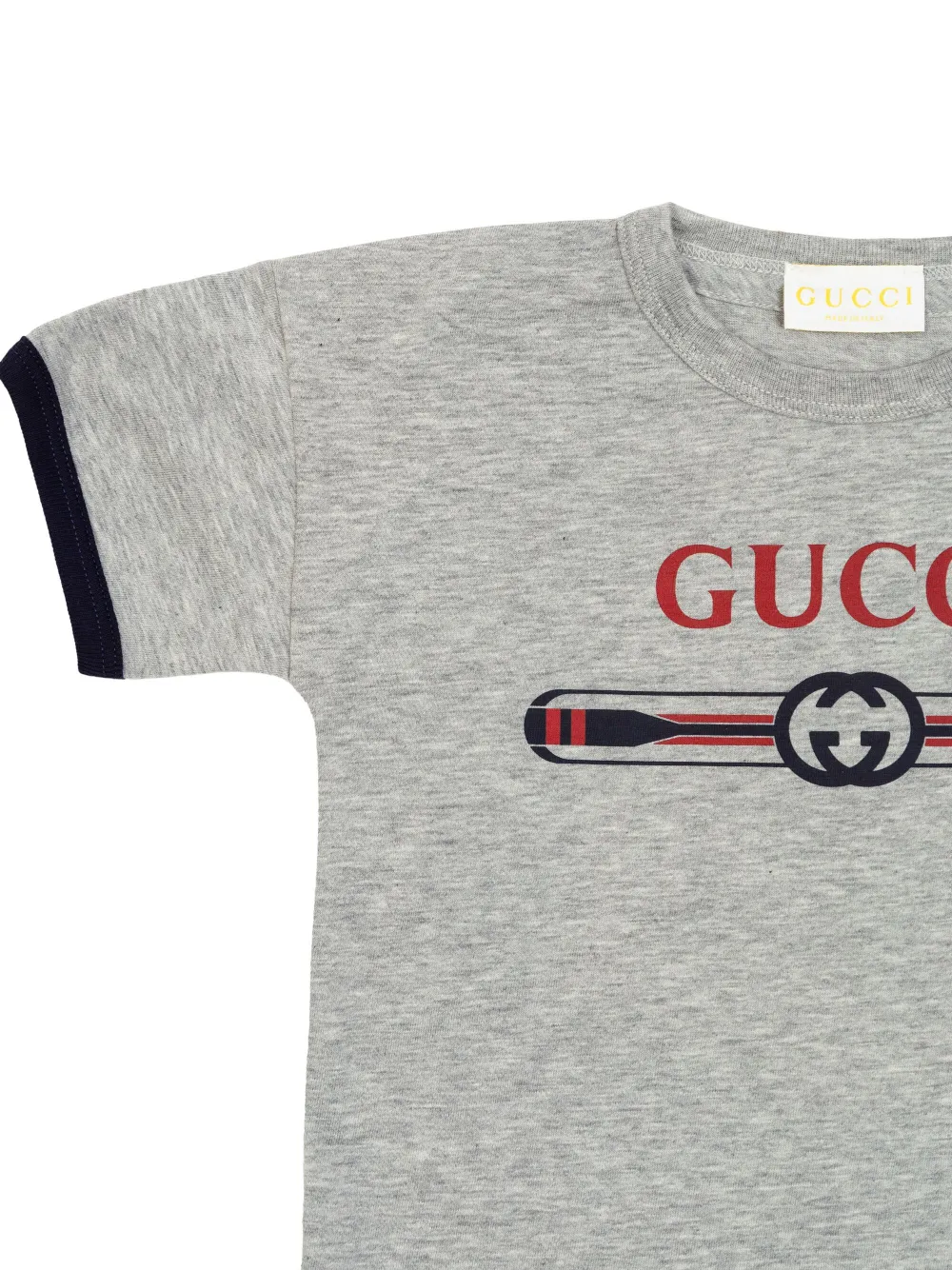 Gucci Kids T-shirt met logoprint Grijs