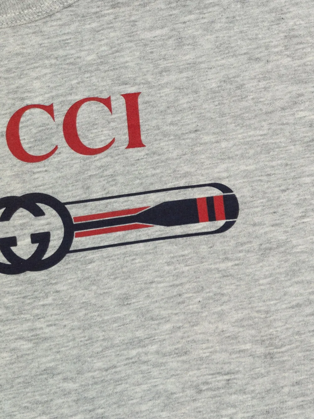 Gucci Kids T-shirt met logoprint Grijs