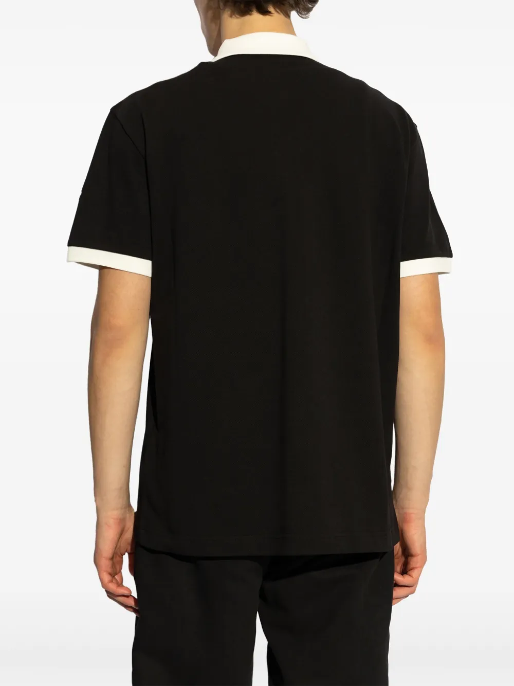 Moncler Poloshirt met logopatch Zwart