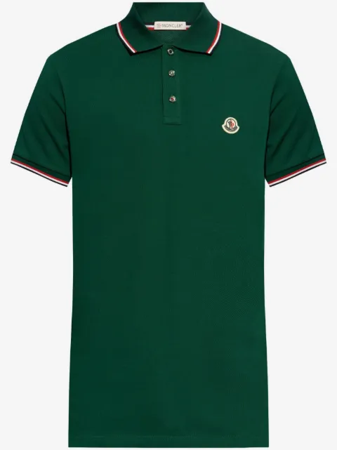 Moncler logo-patch polo shirt